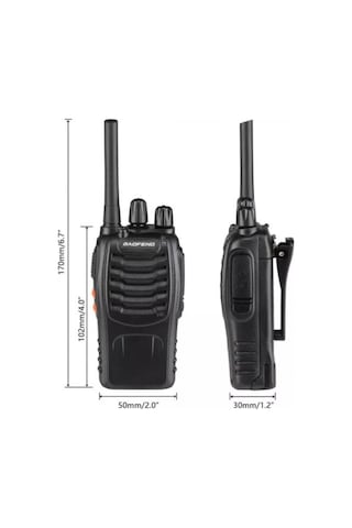 10lu Baofeng Bf-88e Lisanssız Pmr 446 El Telsizi Kulaklık Dahil Set