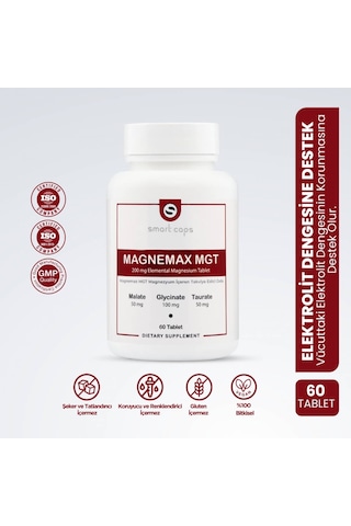 Smart Caps Magnemax Mgt Magnezyum Kompleks 60 Tablet