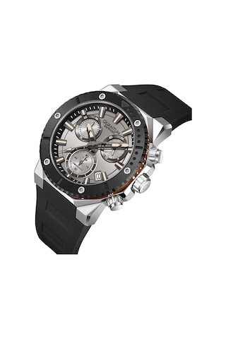 Quantum Hng1232.371 Quartz Silikon Siyah 43 Mm 10 Atm Erkek Kol Saati Gri