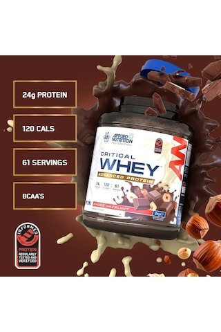 Critical Whey Protein 2kg Çikolata Fındık Aromalı Çikolata