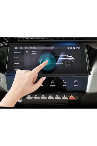 Peugeot 408 10 İnç Ekran Koruyucu Multimedya Şeffaf Nano