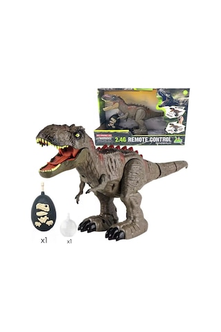Uzaktan Kumandalı Dinozor T-rex Sesli Işıklı Jurassic World Modeli Dinazor 32 Cm Çok Renkli