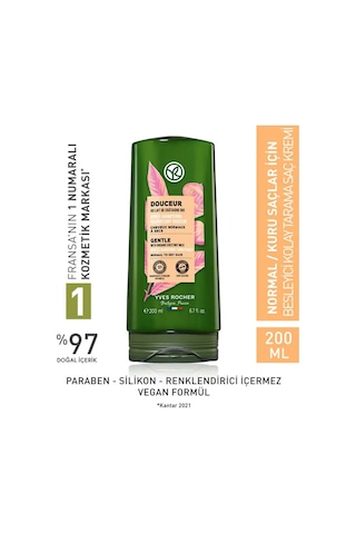 Yves Rocher Douceur Normal Kuru Saçlar İçin Besleyici Kolay Tarama Saç Kremi 200 ML