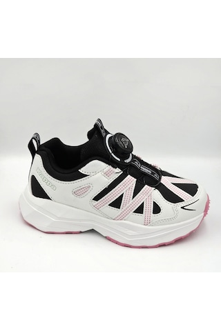 Kappa Kp-4060f Beyaz Siyah Makara Bağıklı Kız Çocuk Sneaker Spor Ayakkabı