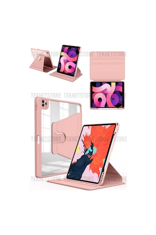 Apple Uyumlu iPad Pro 3. Ve 4. Nesil M1-m2 Çip 2021 / 2022 11'' Inç Kalemlikli Standlı Klılıf Kılıf