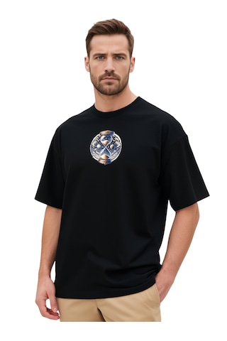 Ogc Kum Saati Oversize Unisex T-shirt Siyah