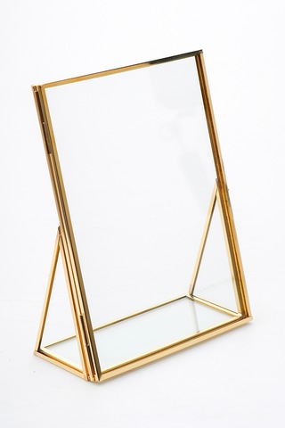 Resim & Fotoğraf Çerçevesi Masaüstü Pirinç Gold 20x15cm