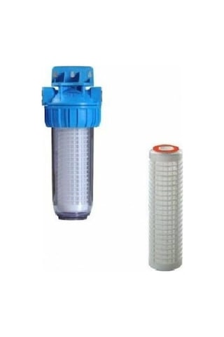 Atlas 3/4" 10 İnch Tekli Filtre Kabı Ve Yıkanabilir Filtre Atlas