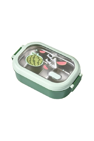Xurunkeji Çocuk Beslenme Çantası Çocuklar İçin Mühürlü Ve Sevimli Taşınabilir Gıda Kapları Isıtılabilir Beslenme Çantası Yeşil Yeşil
