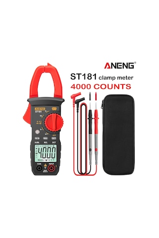 Red-st181 Dijital Pens Metre 4000 Sayım Dc/ac Akım Multimetre Ampermetre Gerilim Test Cihazı Araba Amp Hz Kapasite Ncv Ohm Testi