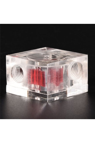 Kosona Bilgisayar Sıvı Soğutma Akış Ölçer, 3 Kanallı Kare Tipi, Akış Hızı Ve Durumu Gözlem, Akrilik Malzeme, Kolay Kurulum