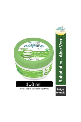 Cire Aseptine Soft Aloe Vera Özlü Yatıştırıcı Besleyici Prebiyotikli Krem 100 Ml