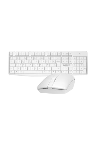 Everest KM-7500 Ultra Lüks Kablosuz Q Multimedia Klavye Mouse Set