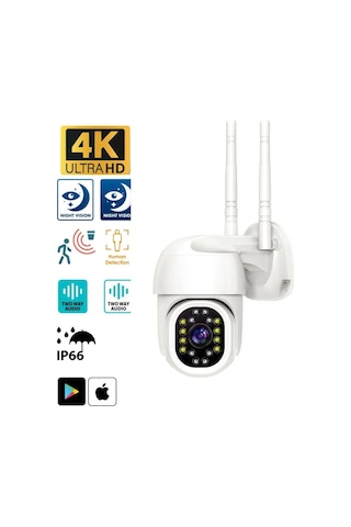 Miaxtreme Dış Ve Iç Mekan 360 Gece Görüş Sensörlü Harekete Duyarlı 1080p 4k Ip Güvenlik Kamerası