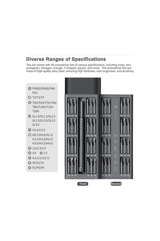 Trendooze Tornavida Tamirler Seti, Saat, Pratik Parçalı Onarımları İçin Gözlük, Elektronik Bilgisayar Alet, 48 İx