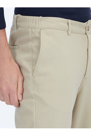 Kip Deve Tüyü Teknik Casual Pantolon Bej