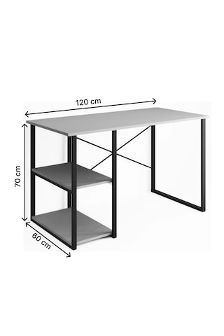 Çalışma Masası Raflı Ofis Laptop Bilgisayar Masası 5866