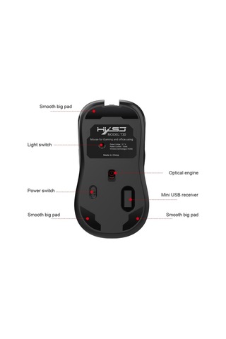 Hxsj T30 Kablosuz Optik Oyuncu Mouse