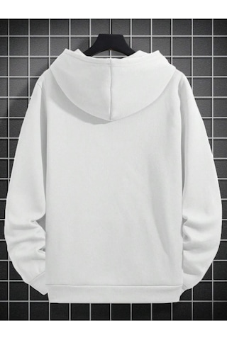 Altamira Erkek Boston Baskılı Oversize Kapşonlu Sweatshirt 001
