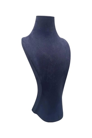 Yerli Üretim Adonis Model Sardunya Kumaş Lacivert Renk Boy 38cm Kolye Takı Sergileme Mankeni Çok Renkli