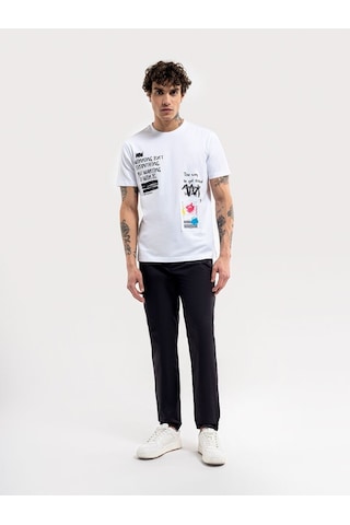 LOFT Regular Fit Erkek Tshirt K.kol Lf2035160 Q1.v1 Beyaz