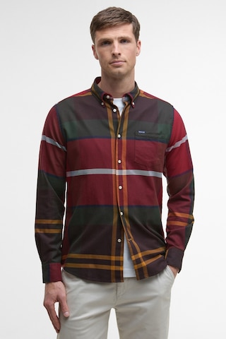 Barbour Dunoon Tailored Tartan Gömlek Tn69 Winterberry Tartan Çok Renkli
