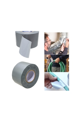 6123 Duct Tape Tamir Bandı Kanal Bandı 48mm X 20mt Gri 70 Mesh