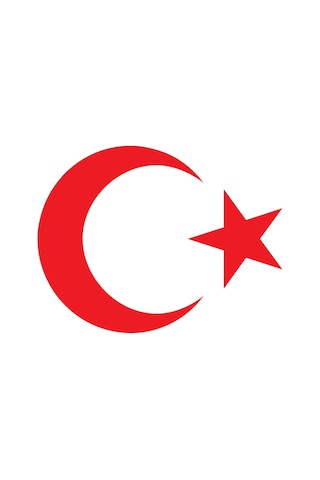 Ayyıldız (Bayrak) Sticker. 5 Farklı Ebatta