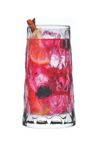 Leafy Meşrubat Bardağı 450 Cc, Sunum Bardağı 4'lü, Servis Bardağı