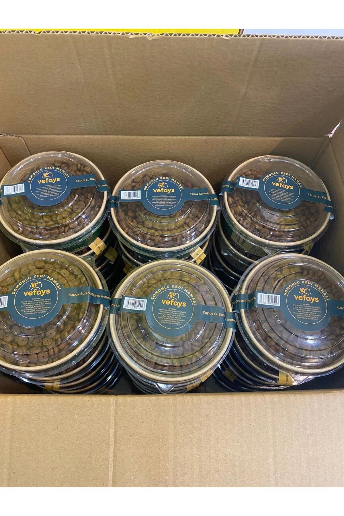 200 Gr Porsiyon Mama Somonlu 30 Lu Koli Sokak Kedileri İçin Pratik Mama + Kapak Su Kabı