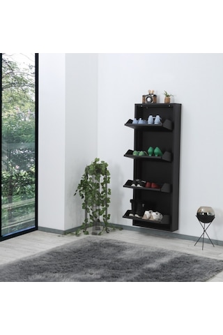 Arthur 4'lü Ayakkabılık Siyah