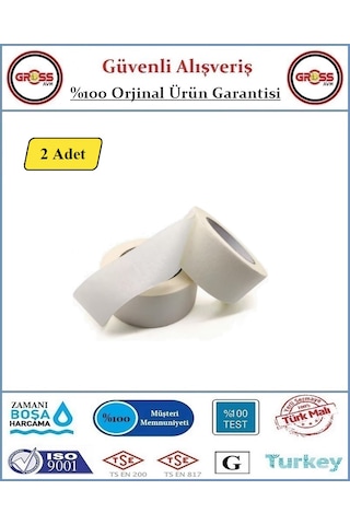 Kağıt Bant - Maskeleme Bandı - En:48mm - Boy:20-30 Metre - 2 Adet