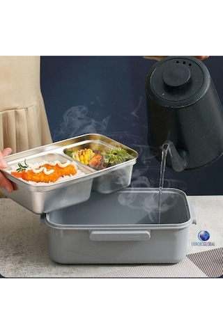Vagonlife Taşınabilir 304 Paslanmazçelik Çocuklar Öğrenci Ve Ofis Için Sızdırmaz Yemek Kutusu Sefer Tası 900ml Pembe