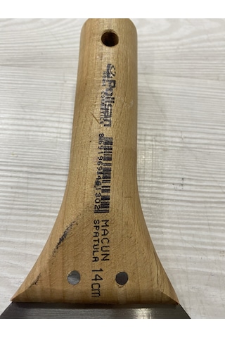 Polisan Macun Spatula 14 Cm Ahşap Sap N11.797