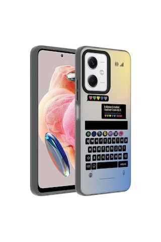 Xiaomi Redmi Note 12 4g Kılıf Vibe Desenli Kamera Yükseltili Mat Parmak İzi Tutmayan Silikon Ogaa Have