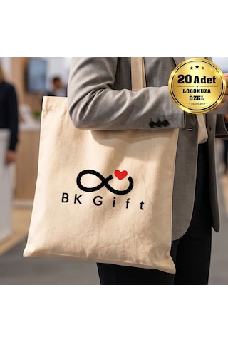 Logonuza Özel 20 Adet Kitap Çantası - Ham Bez Çanta 20x25 Cm Küçük Boy Pamuk Promosyon Çanta Ham Renk