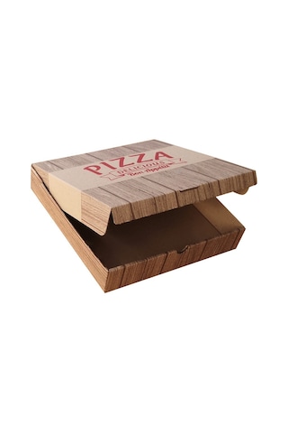 Baskılı Pizza Kutusu 100'lü 26 x 26 x 4 CM