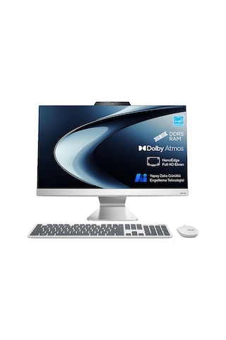 Asus A3402WVAK-MMC215W i5-1335U 8 GB 512 GB 23.8" Free Dos AIO Masaüstü Bilgisayar