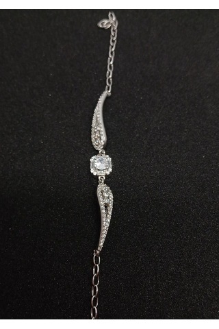 925 Ayar Gümüş Zirkon Taşlı Kadın Bileklik Gümüş