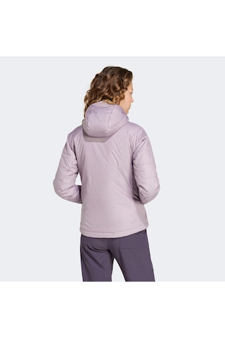 Adidas Terrex Multi Synthetic Insulated Kadın Mor Kapüşonlu Mont Düz Im8198 2800462