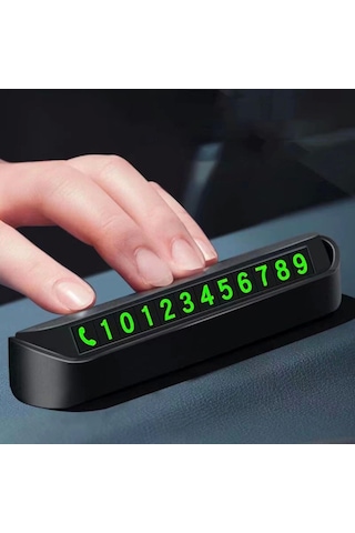 Pratik Fosforlu Telefon Numarası Yamzak İçin Araç İçi Oto Numaratör Numaralık Çok Renkli