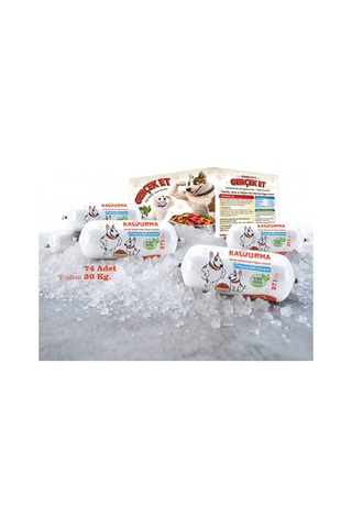 Kavurma Pişmiş Barf Köpek Maması 20 Kg - 271 G X 74