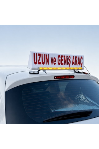 Uzun Ve Geniş Araç Mıknatıslı Tepe Lambası