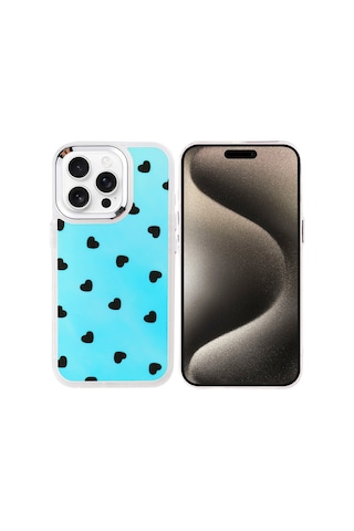 Zore Apple iPhone Uyumlu 15 Pro Kılıf Airbag Tasarımlı Omsy Hadra Kapak - Kiraz