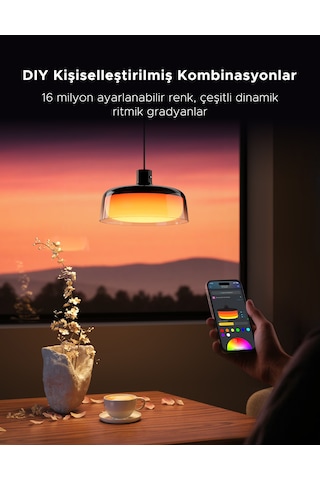 Govee RGBICWW Pendant Sarkıt Avize Akıllı Aydınlatma - Siyah