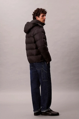 Calvin Klein Jeans Uzun Kollu Çıkarılabilir Kapüşonlu Şişme Erkek Mont Lv04rc518g-ub1 Siyah