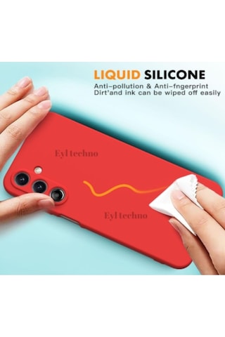 Samsung Galaxy Uyumlu A16 Kılıf Renkli Yumuşak Silikon Kapak Ekran Koruyucu Cam 9h Temperli -kırmızı Kirmizi