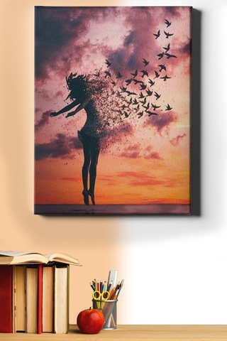 Webstyle Sayılarla Boyama Seti Kasnaklı Özgür Kadın 50 X 65 Cm