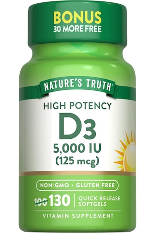 Nature's Truth Vitamin D3 2000 Iu 130 Softgels