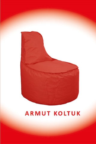 Dekosoy Armut Koltuk Xl Kırmızı